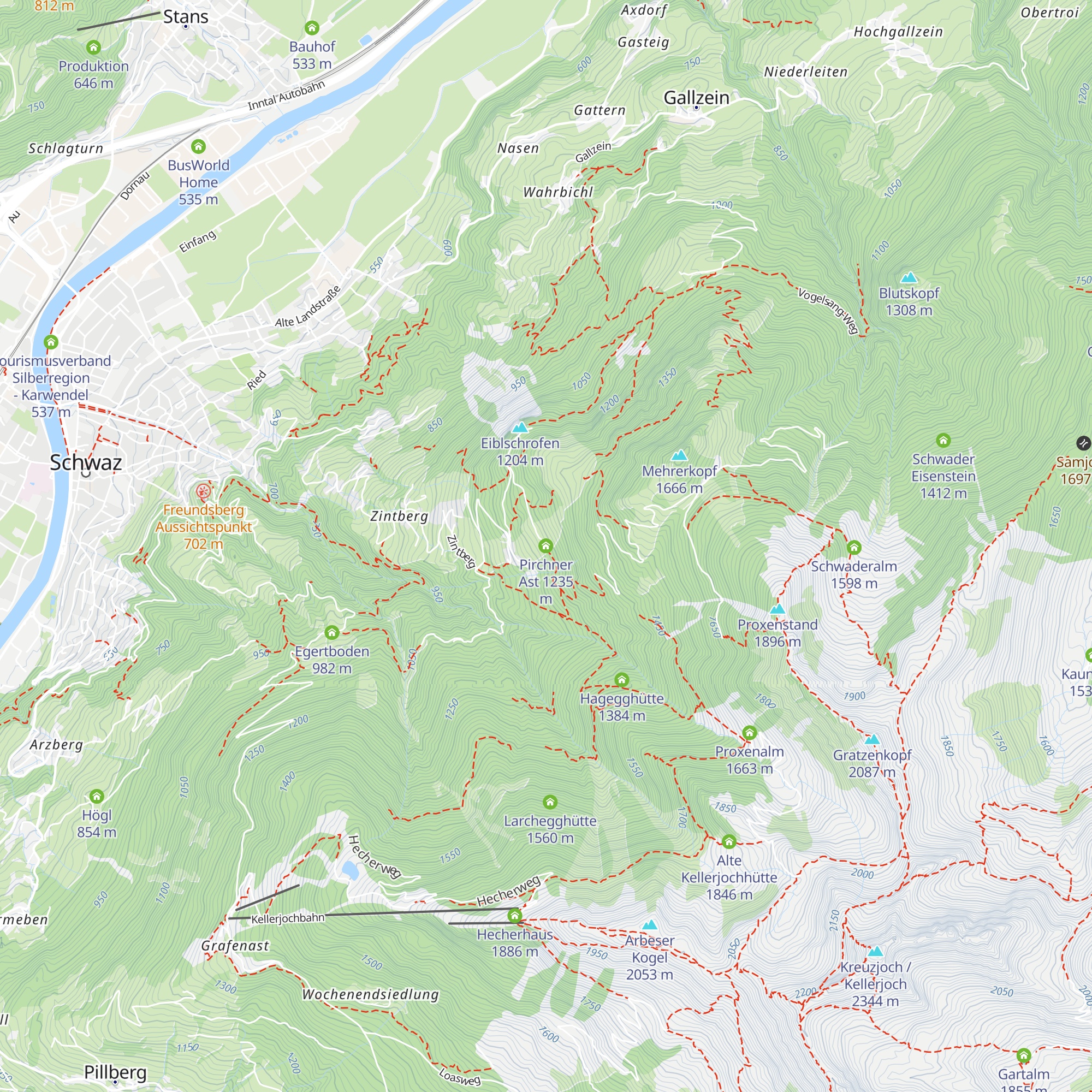 Pirchner Ast map
