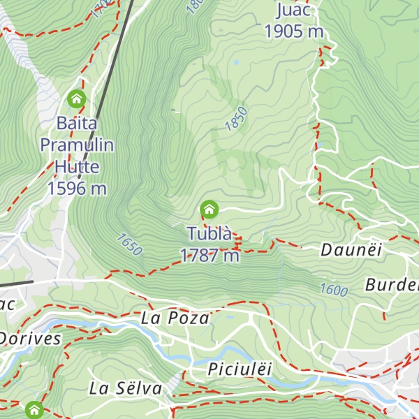 Map of Tublà