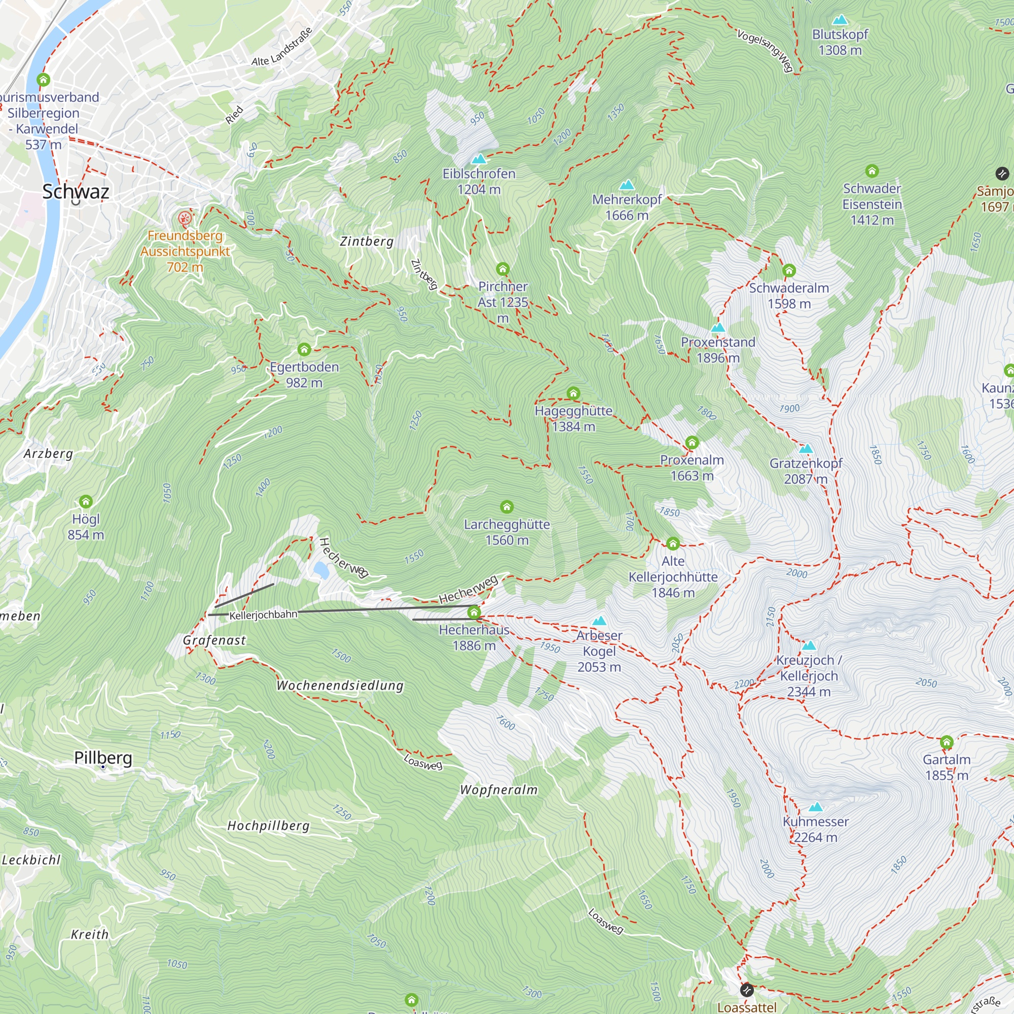 Larchegghütte map