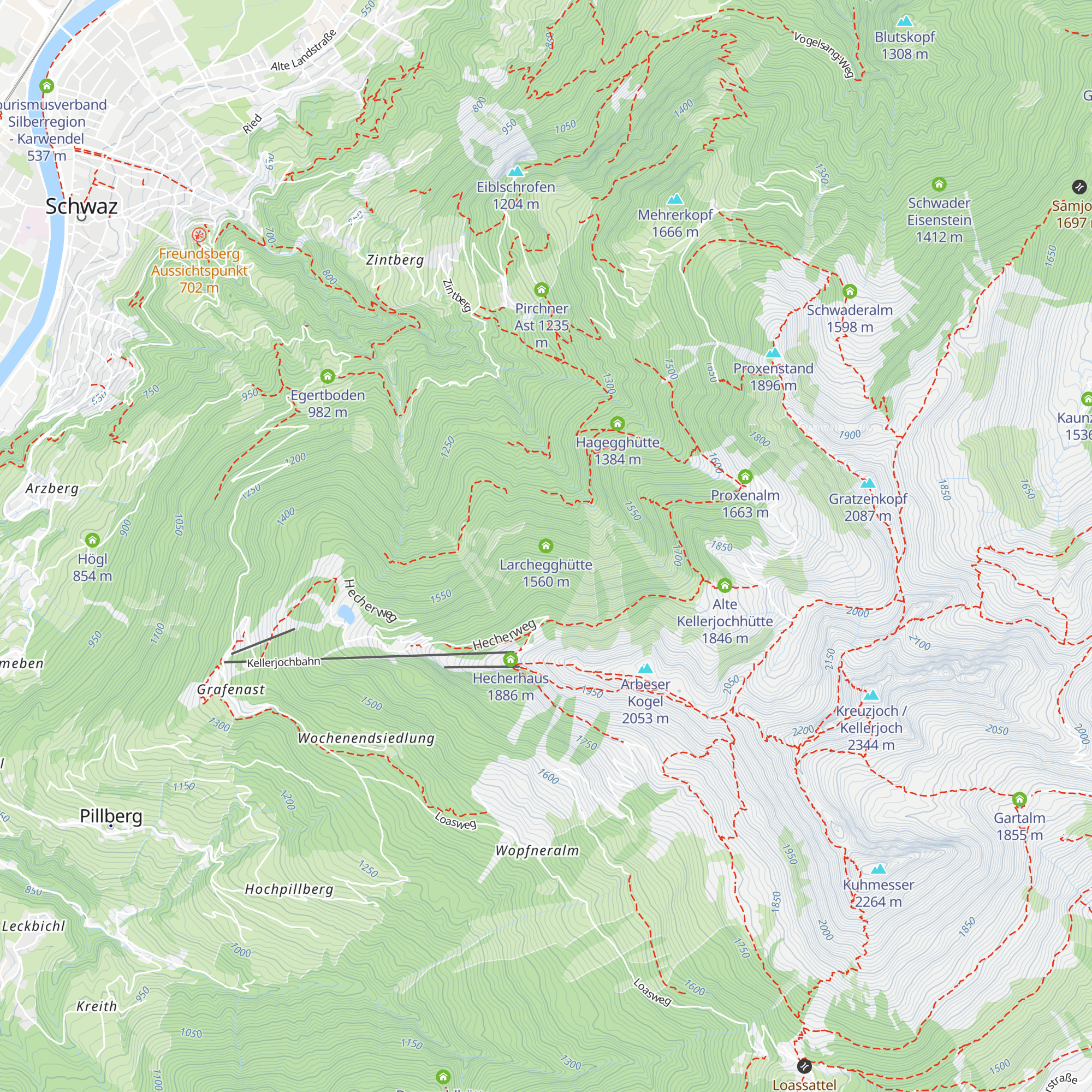 Larchegghütte map