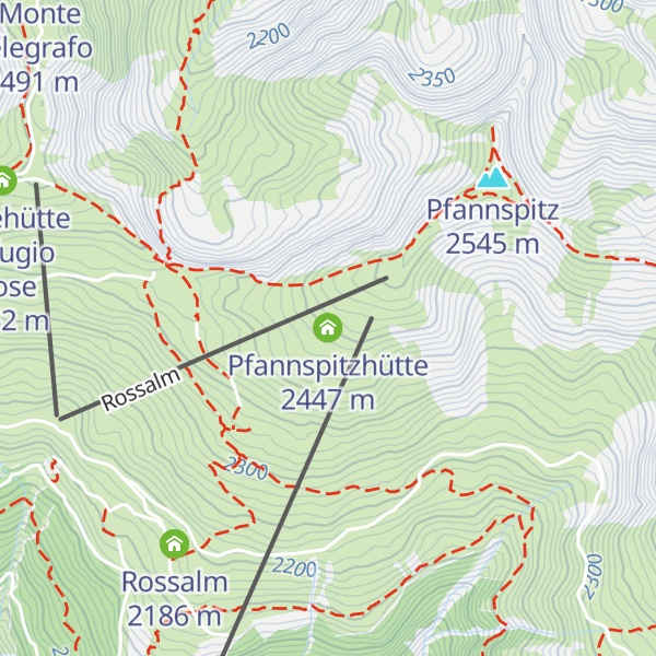 Map of Pfannspitzhütte