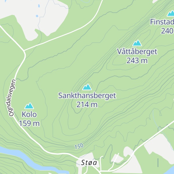 Map of Sankthansberget