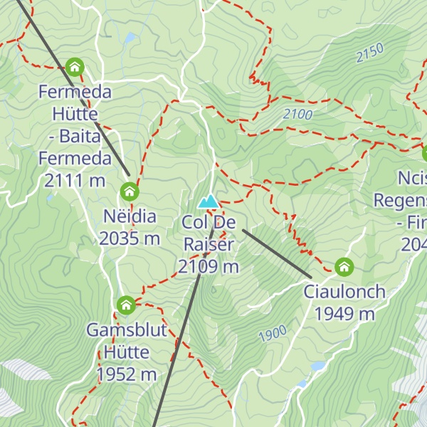 Map of Almhotel Col Raiser