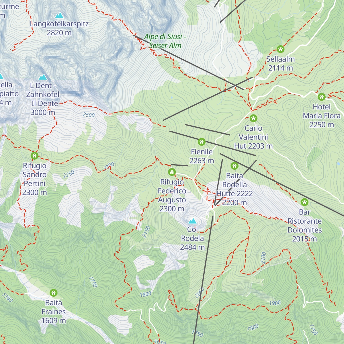 Rifugio Federico Augusto map