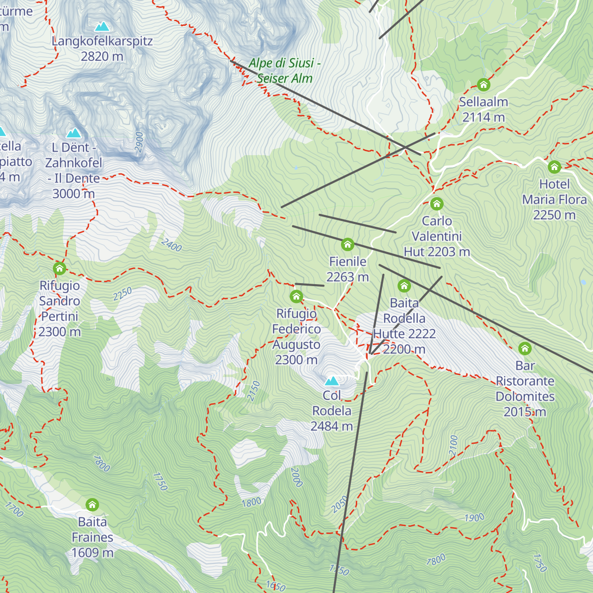 Rifugio Federico Augusto map