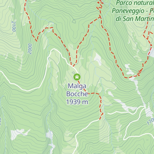 Map of Malga Bocche
