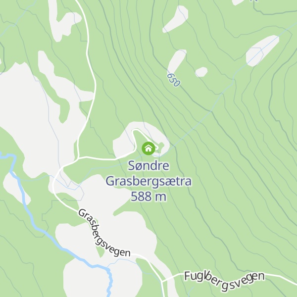 Map of Søndre Grasbergsætra