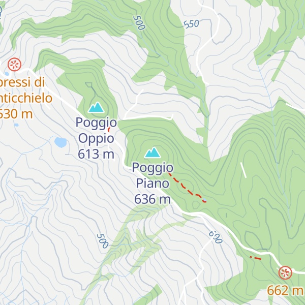Map of Poggio Piano