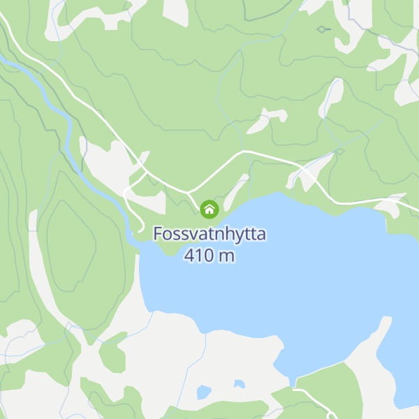 Map of Fossvatnhytta