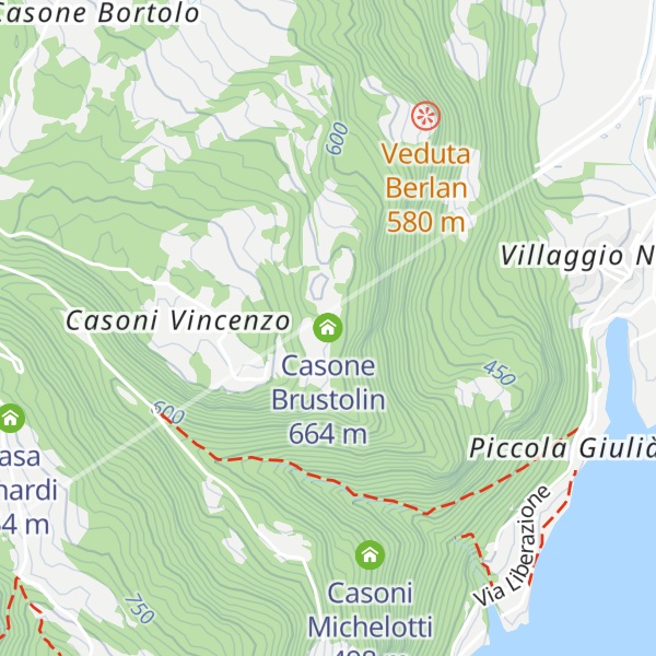 Map of Casone Brustolin