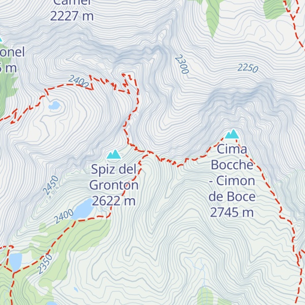 Map of Bivacco Forcella Bocche