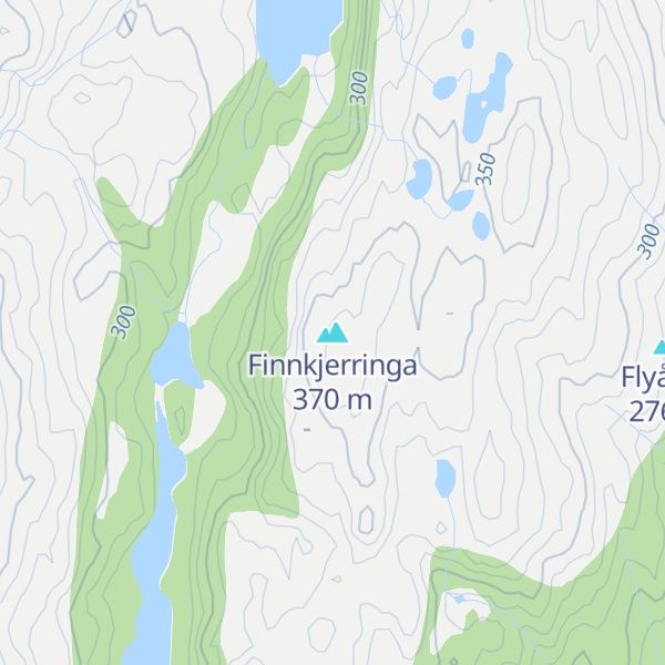 Map of Finnkjerringa