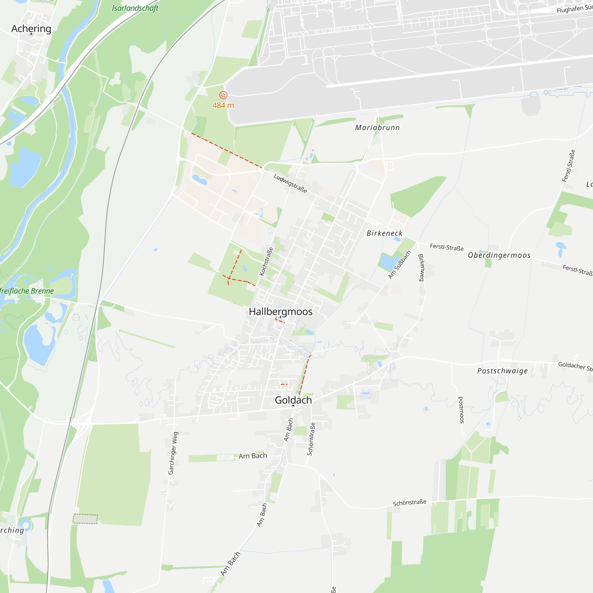 Hütten Wirt map