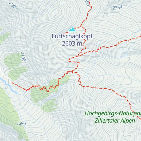Map of Furtschaglhaus
