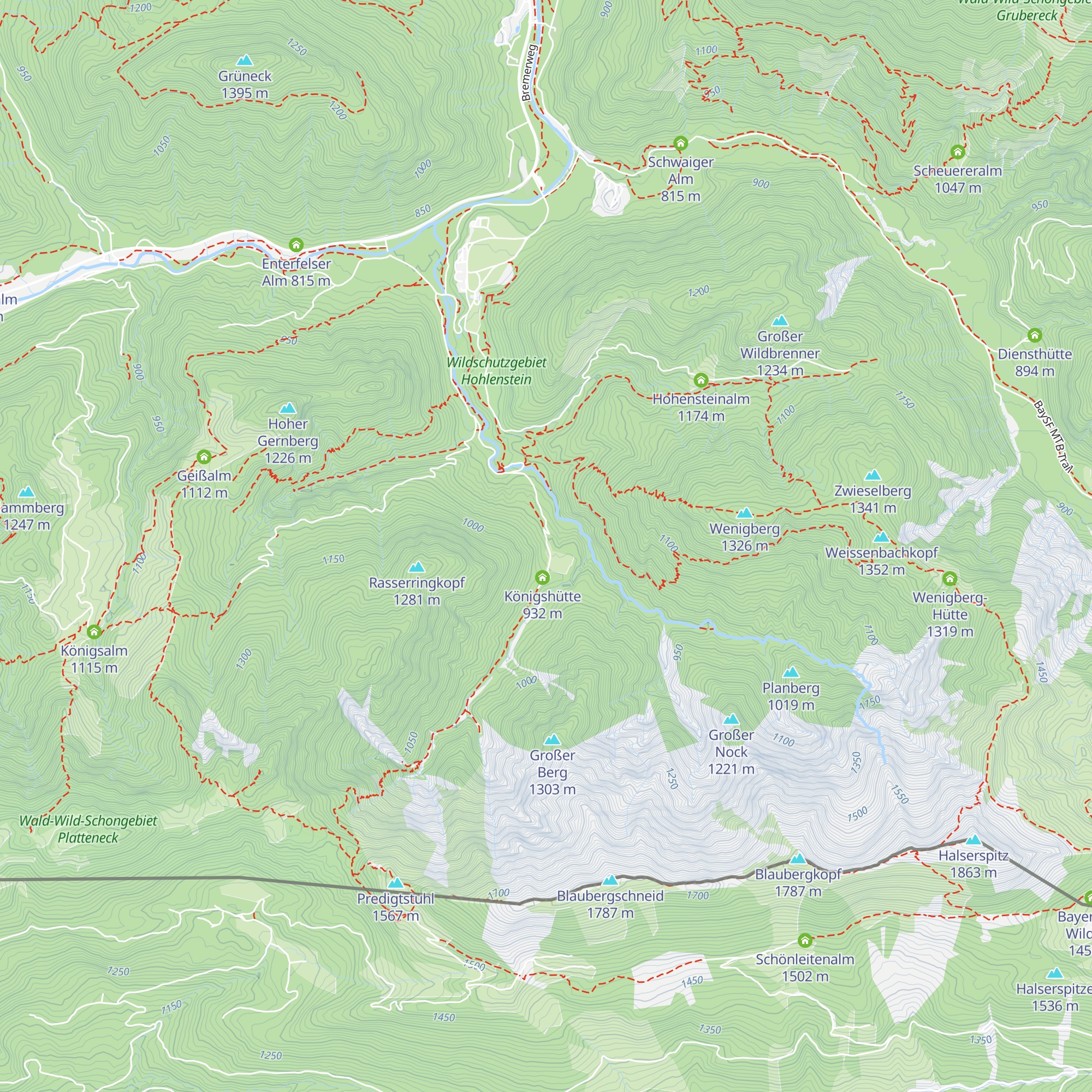 Oberhofer Alm map
