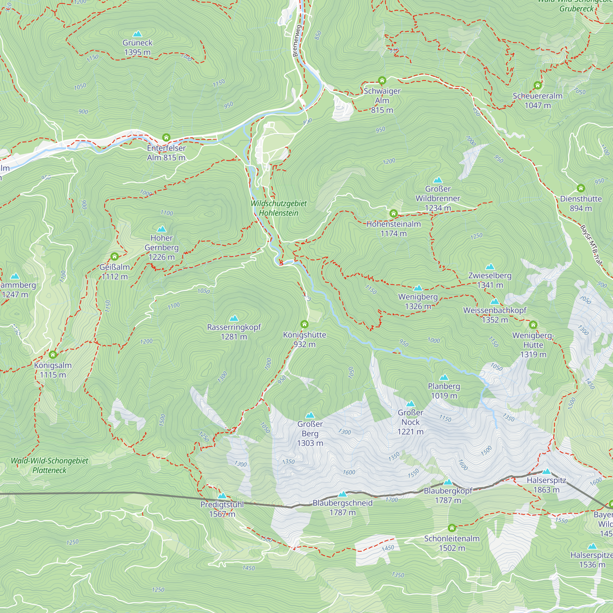 Oberhofer Alm map