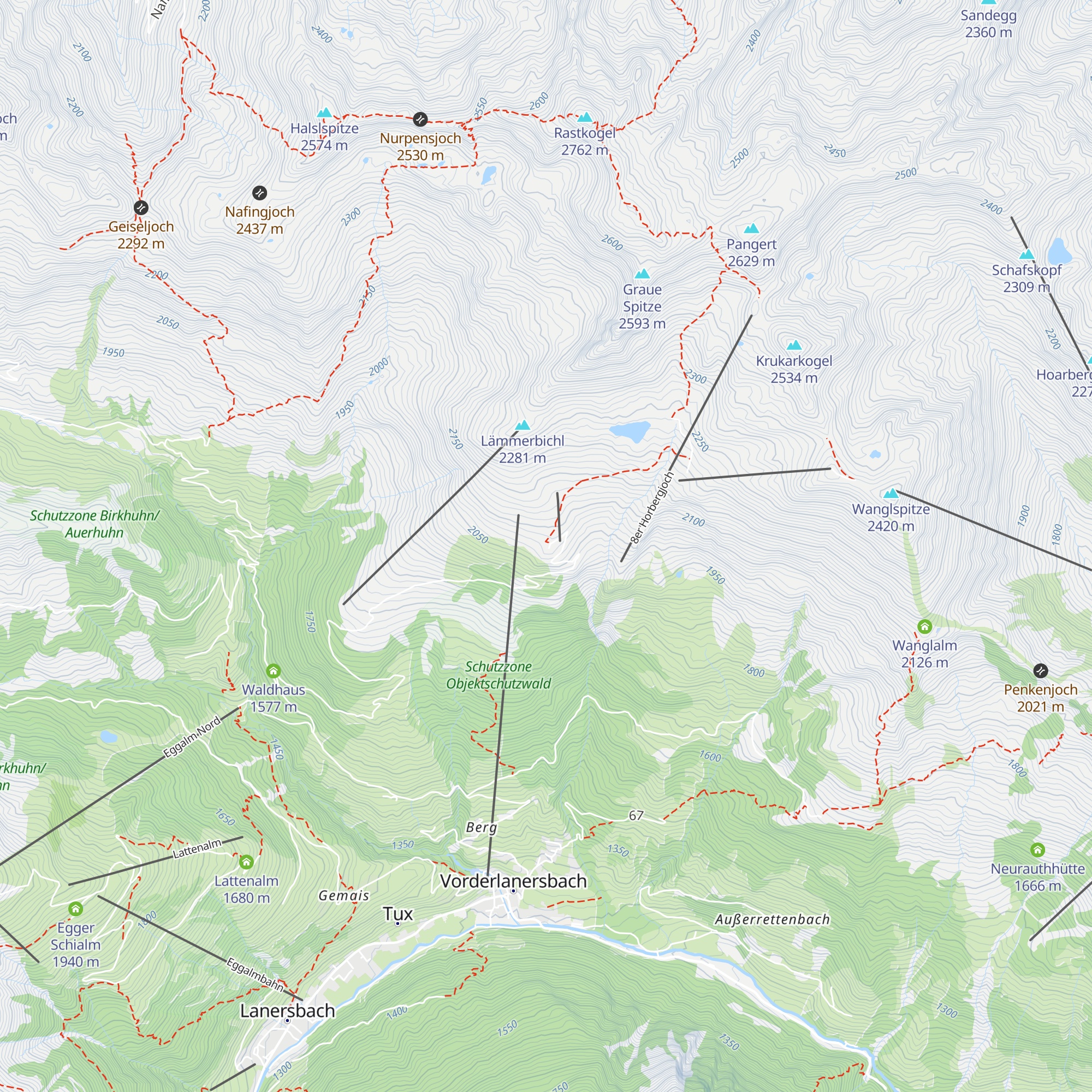 Lämmerbichl map