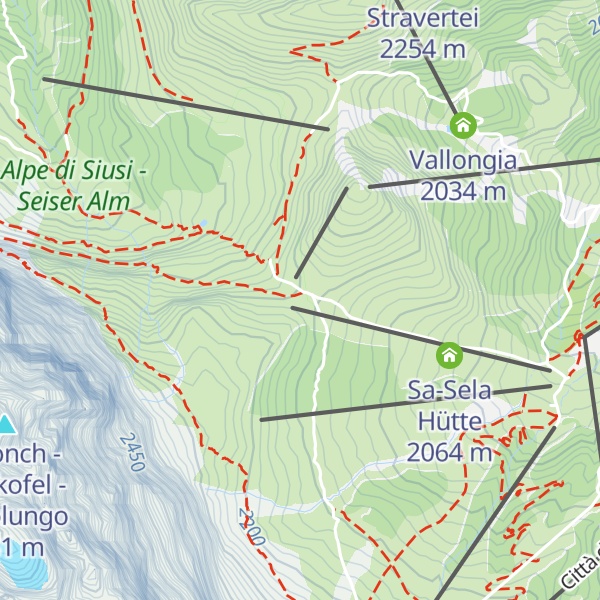 Map of Emilio-Comici-Hütte - Rifugio Emilio Comici