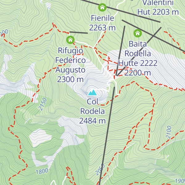 Map of Col Rodela