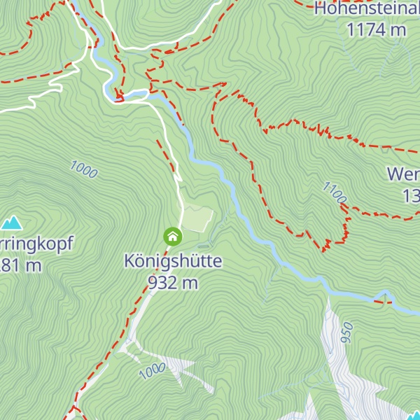 Map of Weissach-Alm