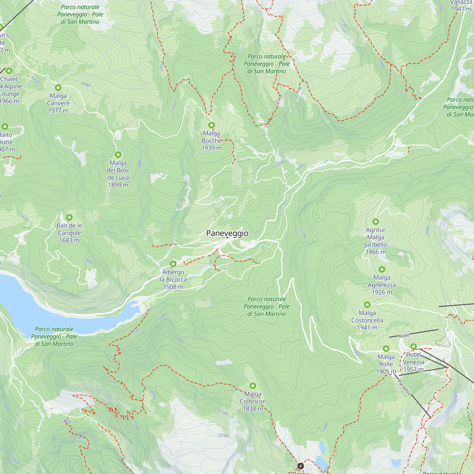 mensa operai forestali demaniali PAT map