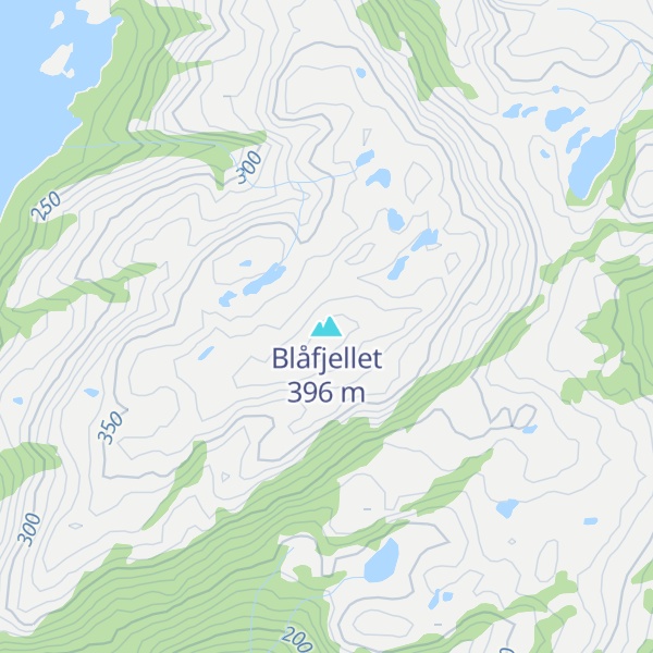 Map of Blåfjellet