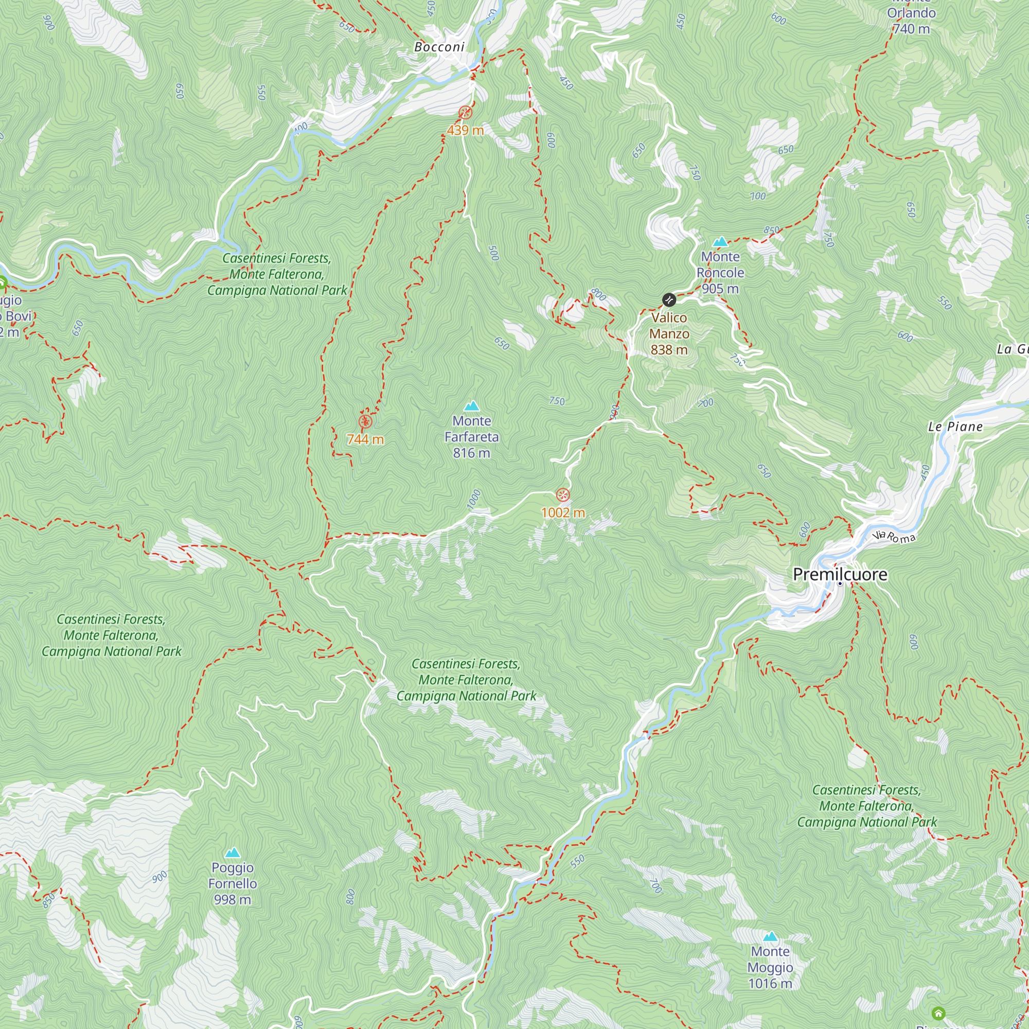 Rifugio Castellana map