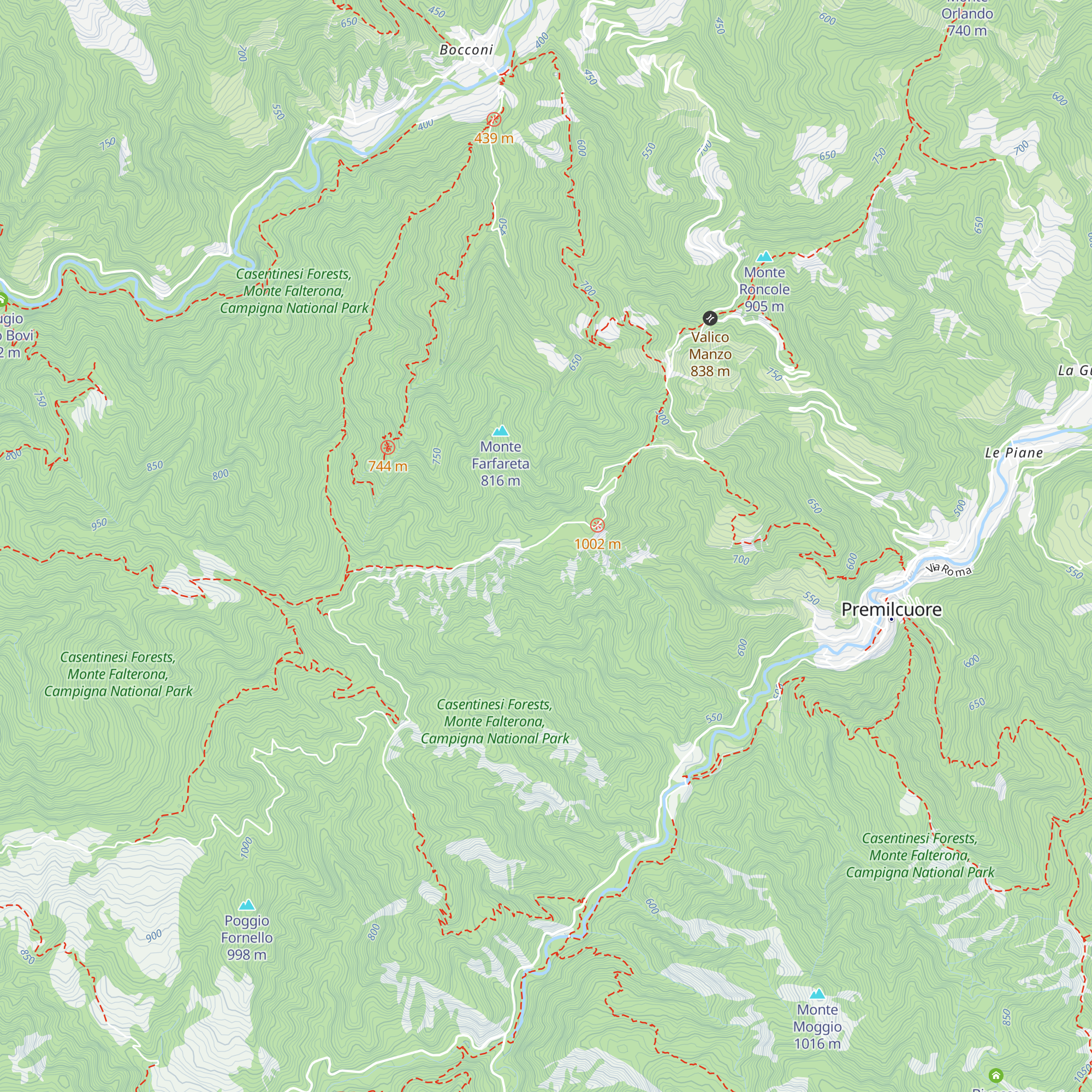 Rifugio Castellana map