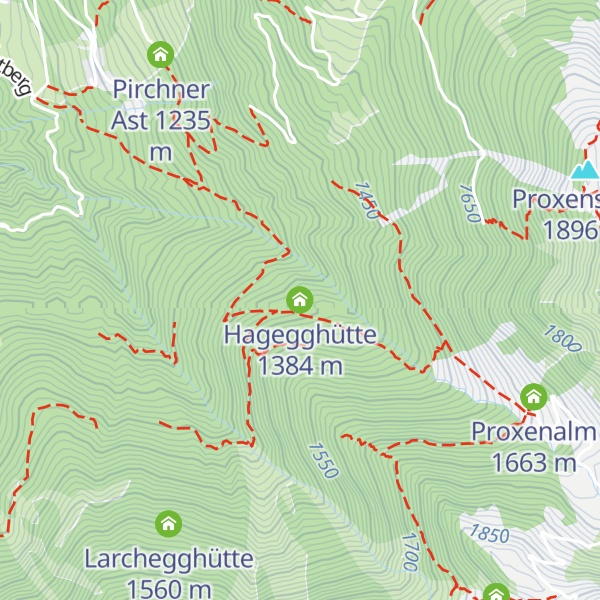 Map of Hagegghütte