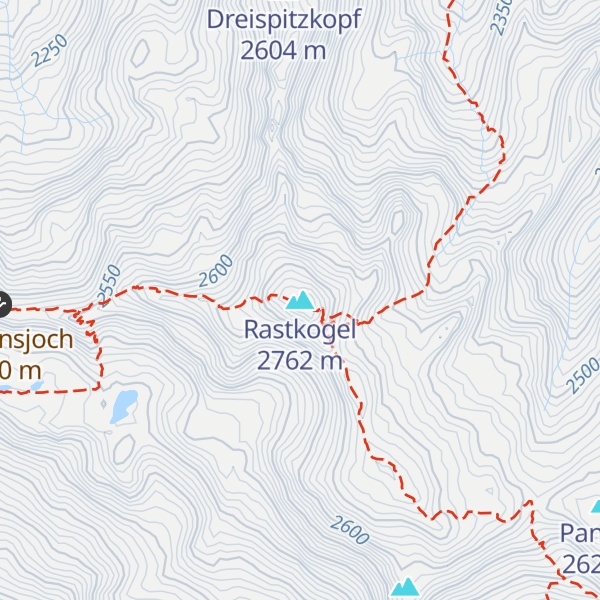 Map of Rastkogel