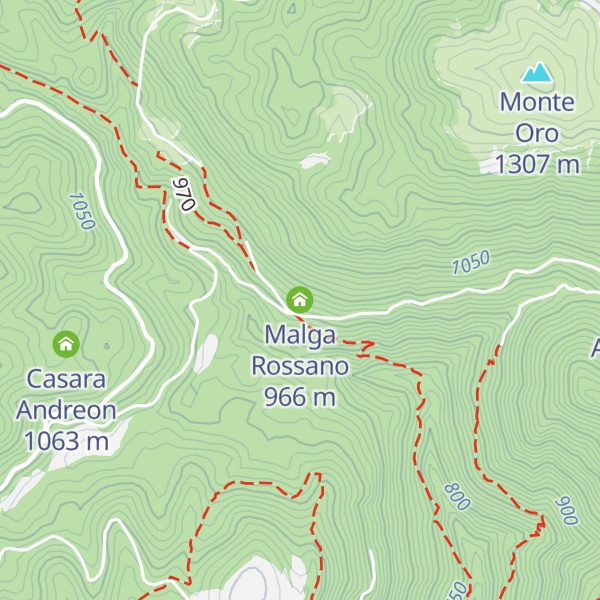 Map of Malga Rossano