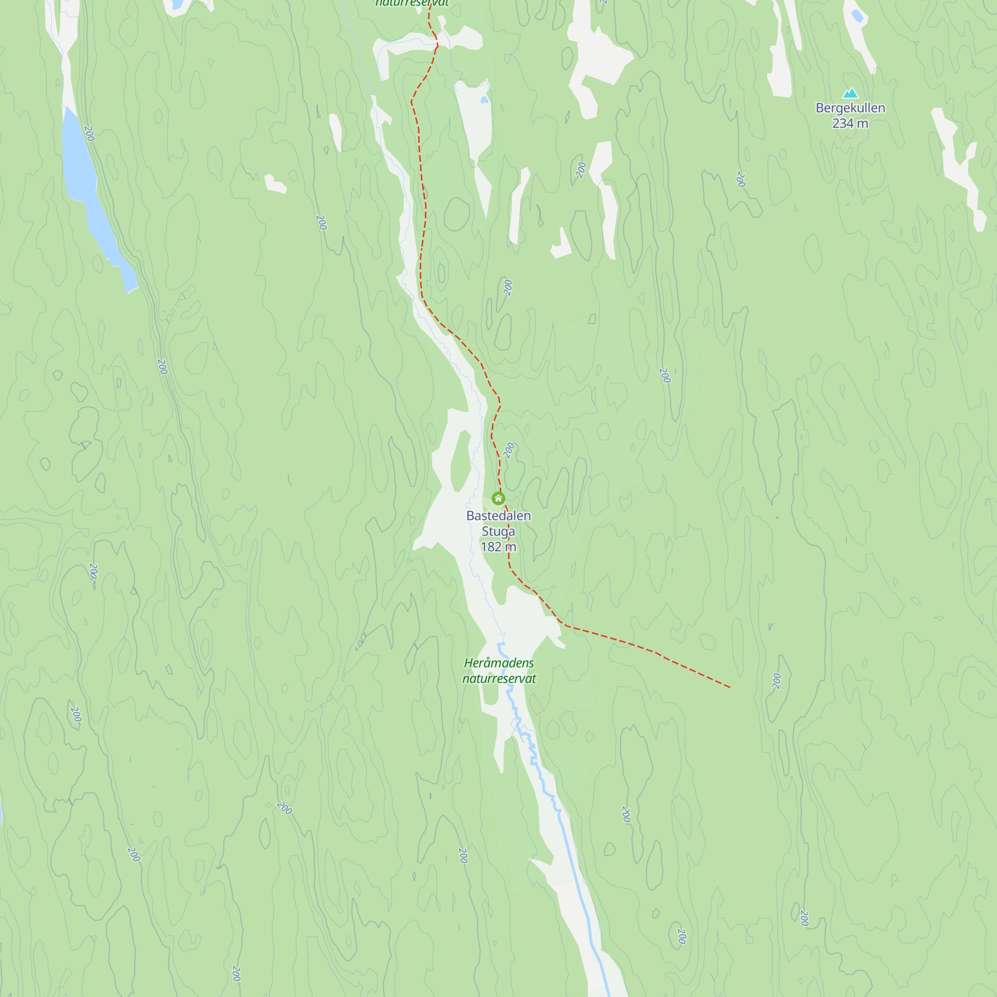 Bastedalen Stuga map