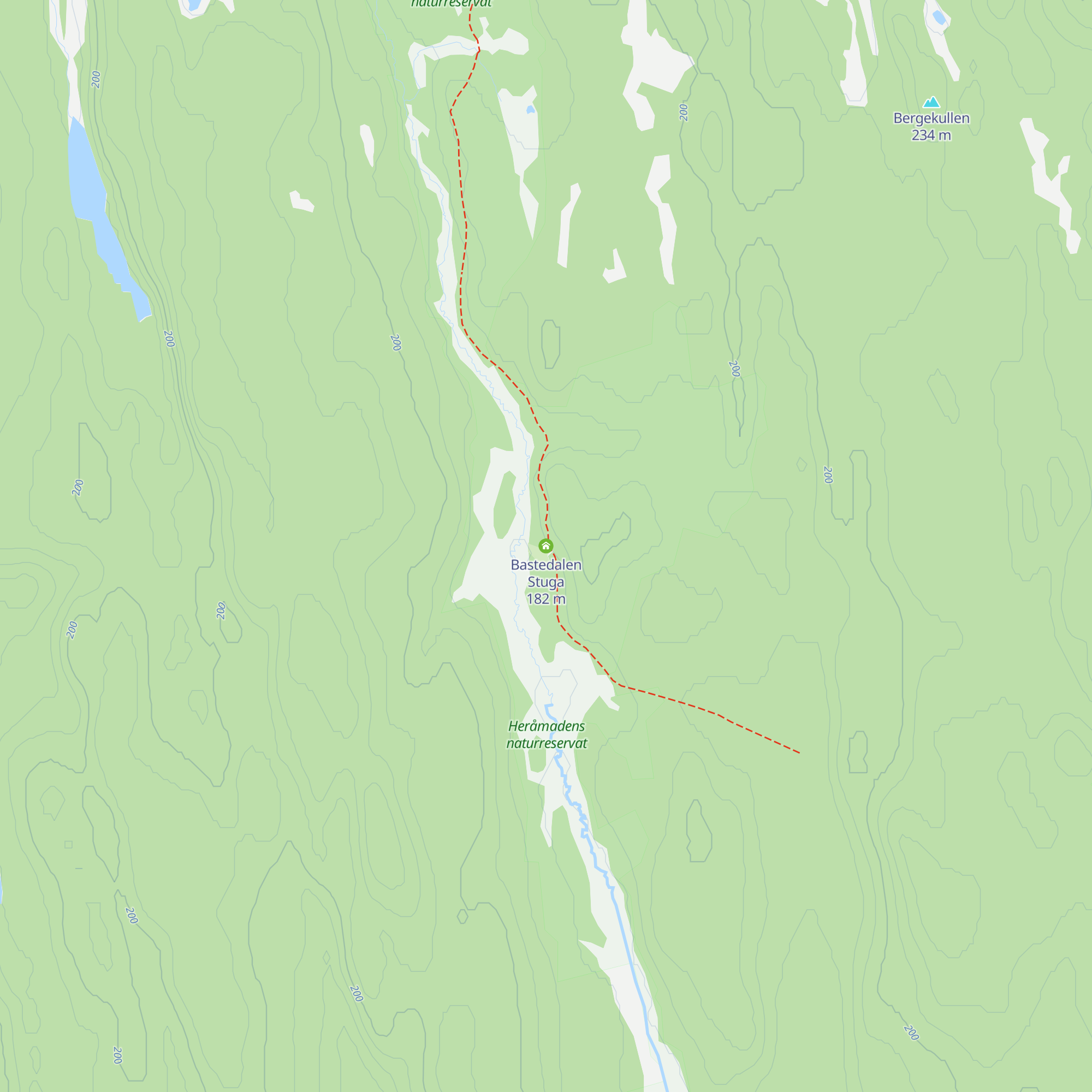 Bastedalen Stuga map