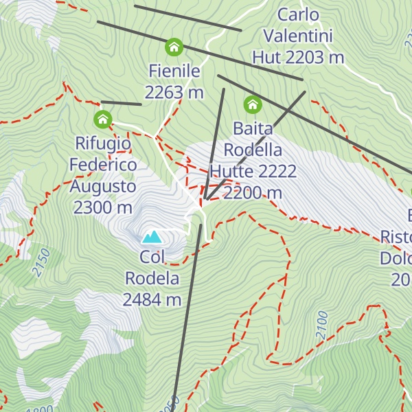 Map of Rifugio Des Alpes