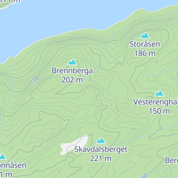 Map of Klokkafirhaugen