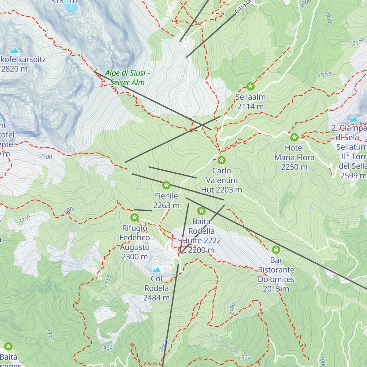 Rifugio Salei map
