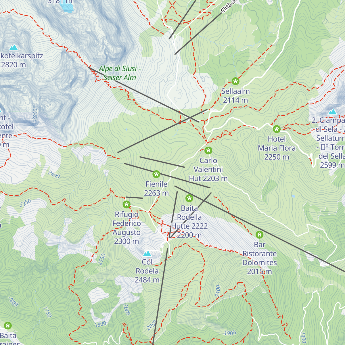 Rifugio Salei map