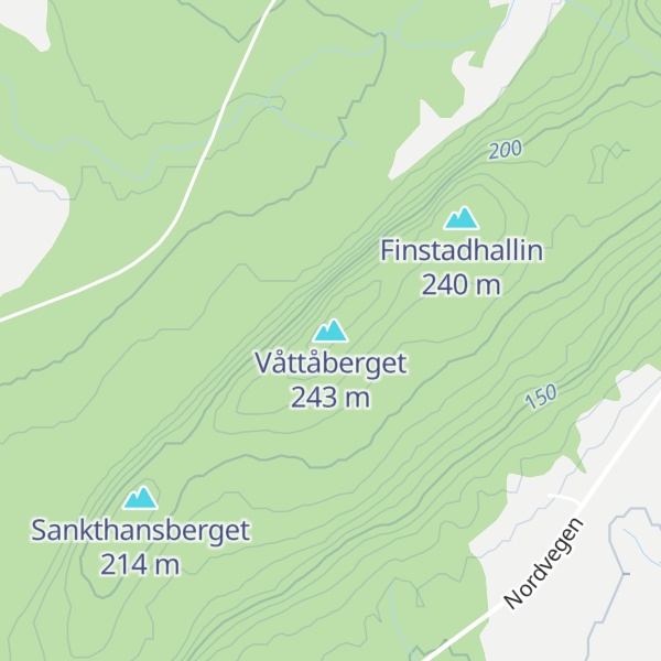 Map of Våttåberget