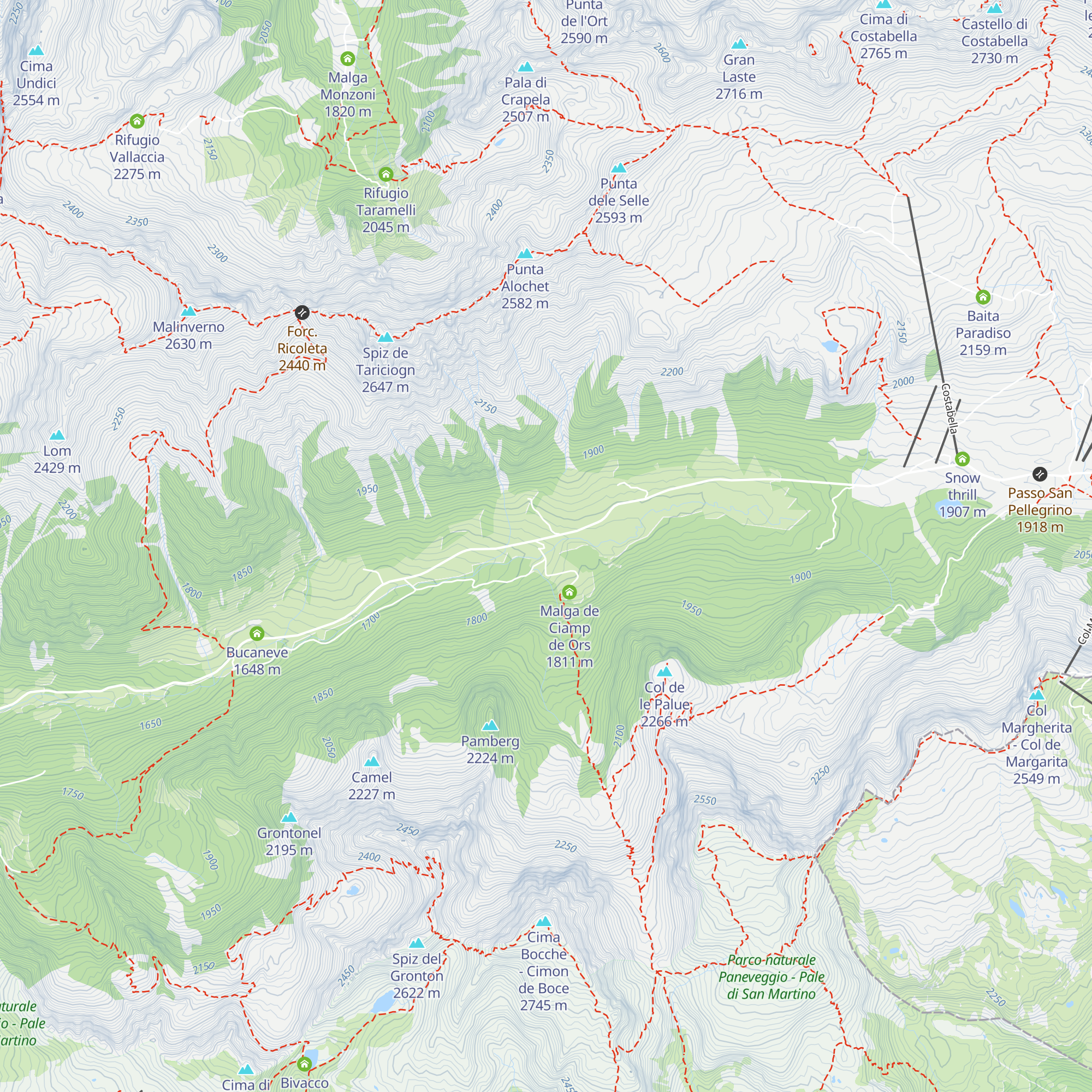 Bar Ristorante Malga Negritella map