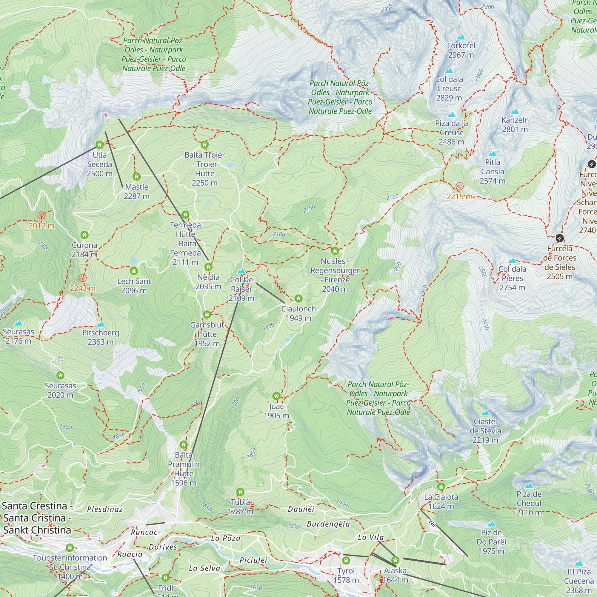 Ciaulonch map