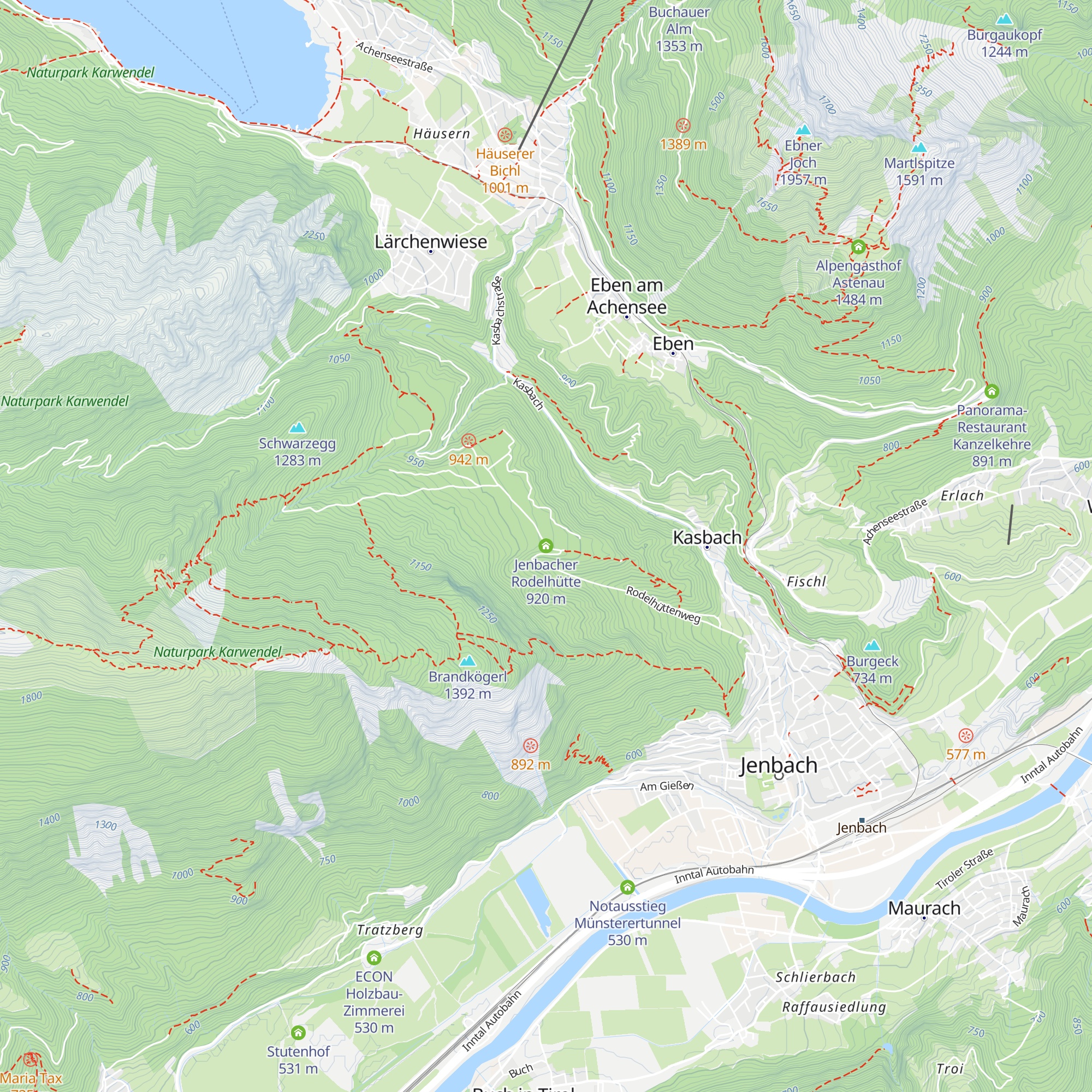 Jenbacher Rodelhütte map