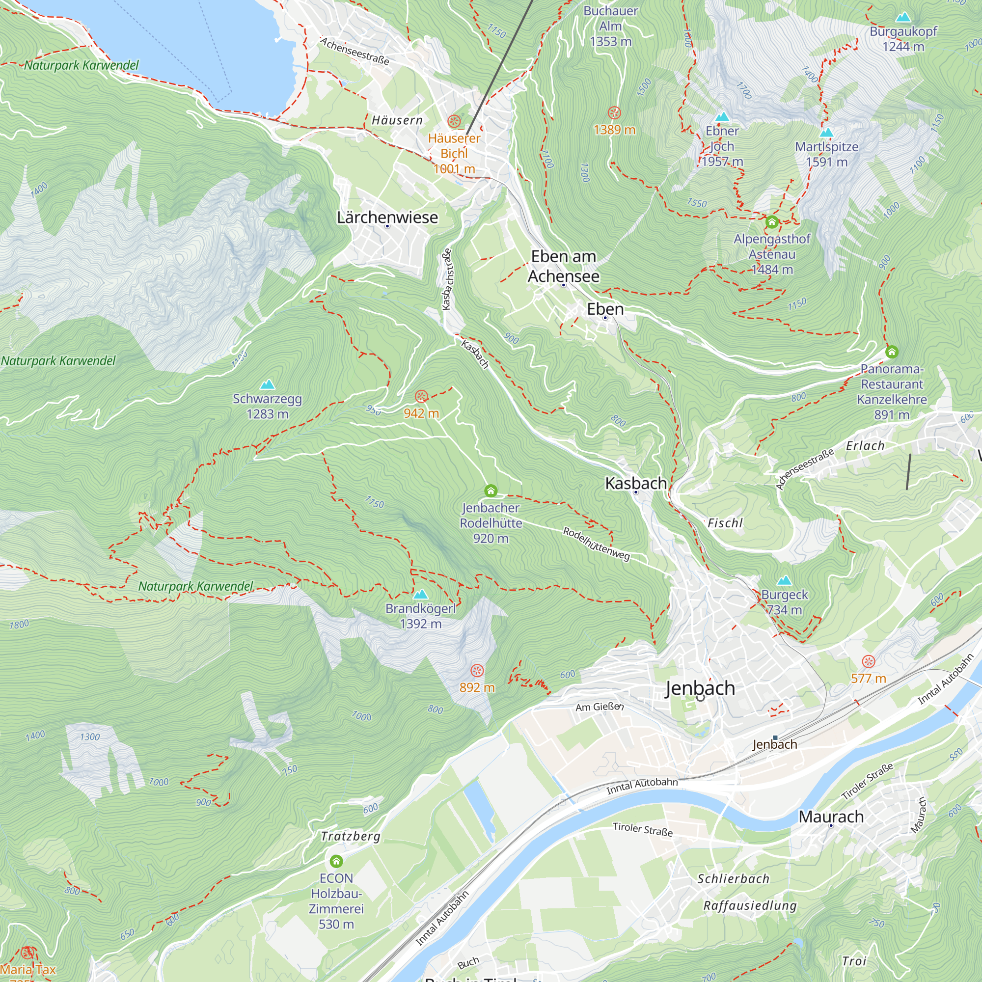 Jenbacher Rodelhütte map