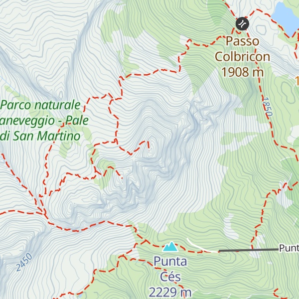 Map of Colbricon Est