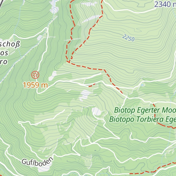 Map of Schatzerhütte - Rifugio Schatzer