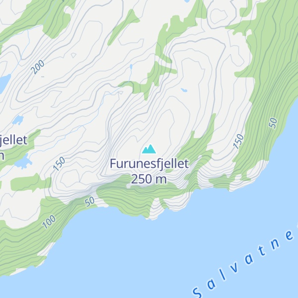 Map of Furunesfjellet