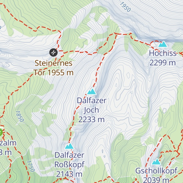 Map of Dalfazer Joch