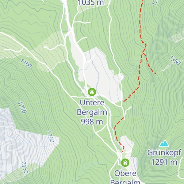 Map of Untere Bergalm
