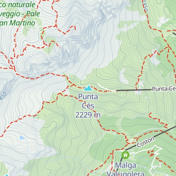 Map of Punta Cés