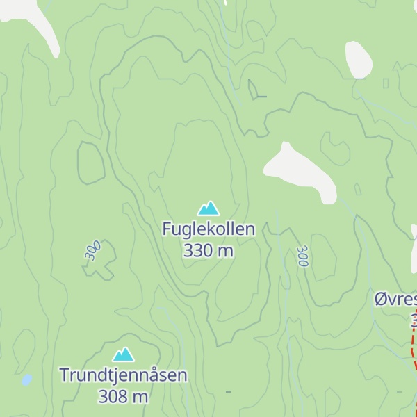 Map of Fuglekollen
