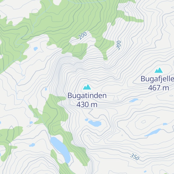 Map of Bugatinden